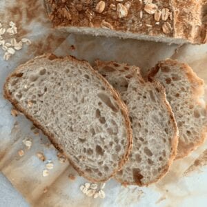 Receta de pan de masa fermentada de avena