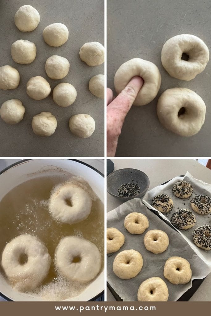 Panecillos de masa fermentada fáciles: fotos del proceso desde la formación hasta la ebullición y la adición de semillas.