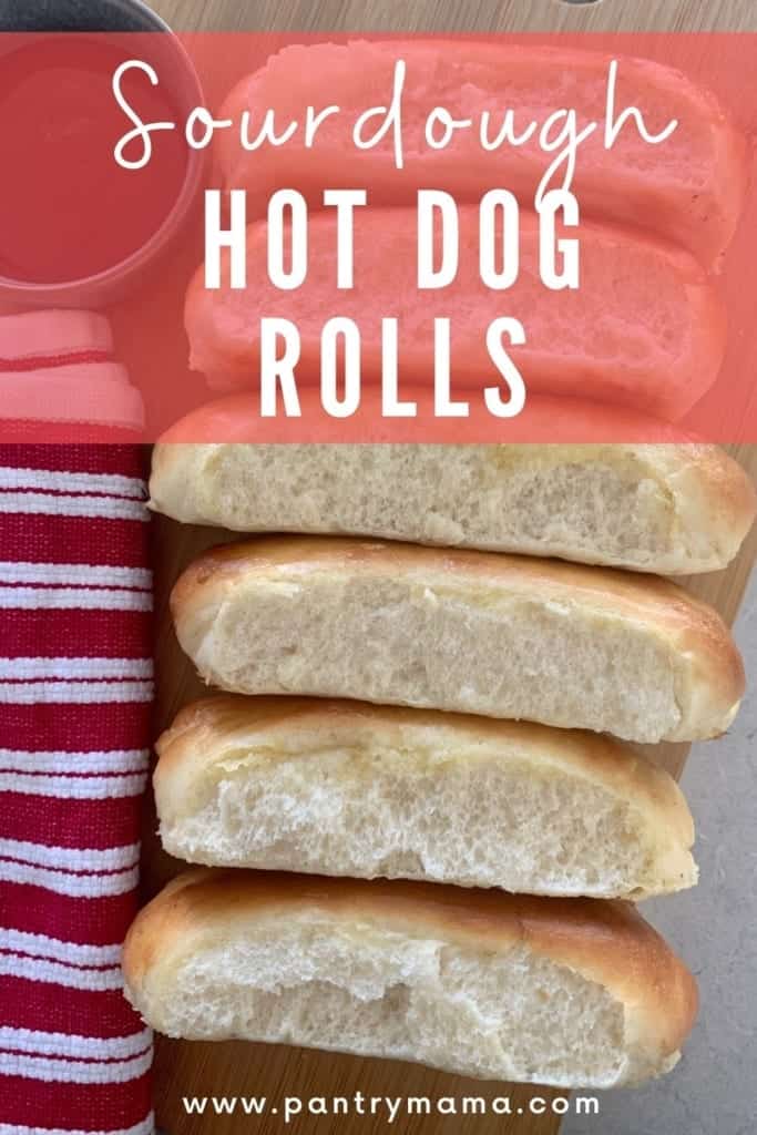 Imagen de Pinterest de rollos de hot dog de masa fermentada
