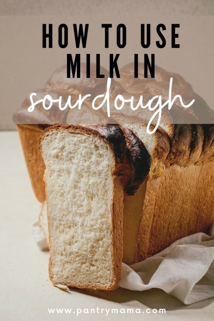 Usando leche en pan de masa fermentada - imagen de pinterest