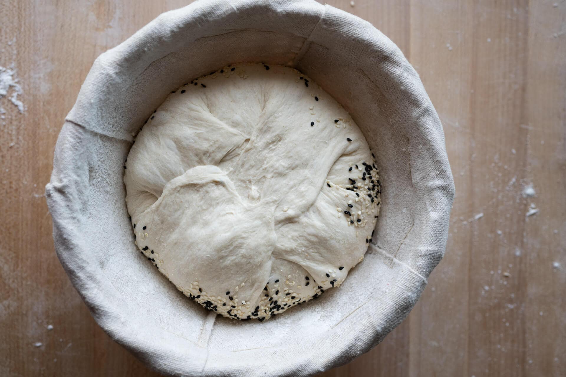 Pan de masa madre con masa de harina todo uso