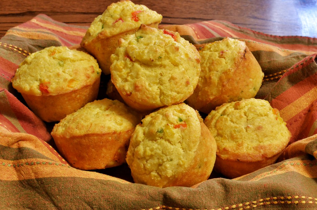 Muffins De Pan De Maíz Con Jalapeño