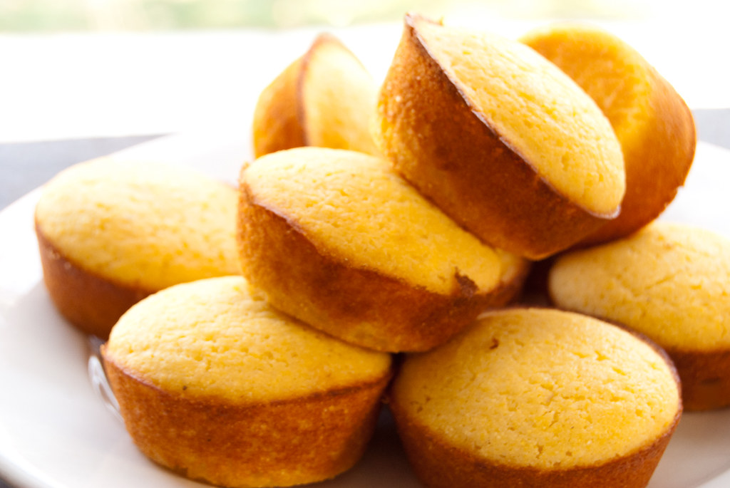 Mini muffins de pan de maíz