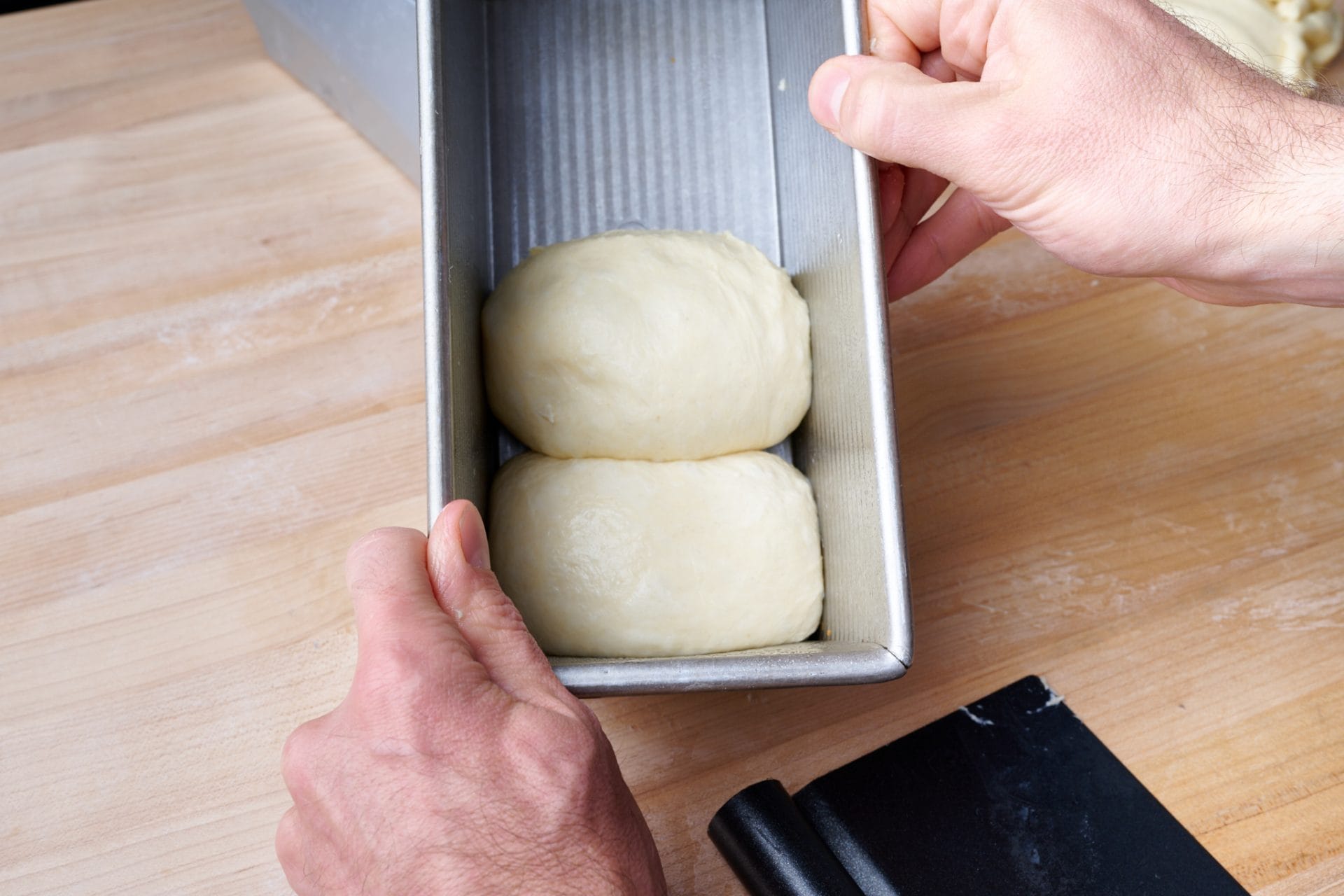 Shokupan de masa fermentada (pan de leche japonés)