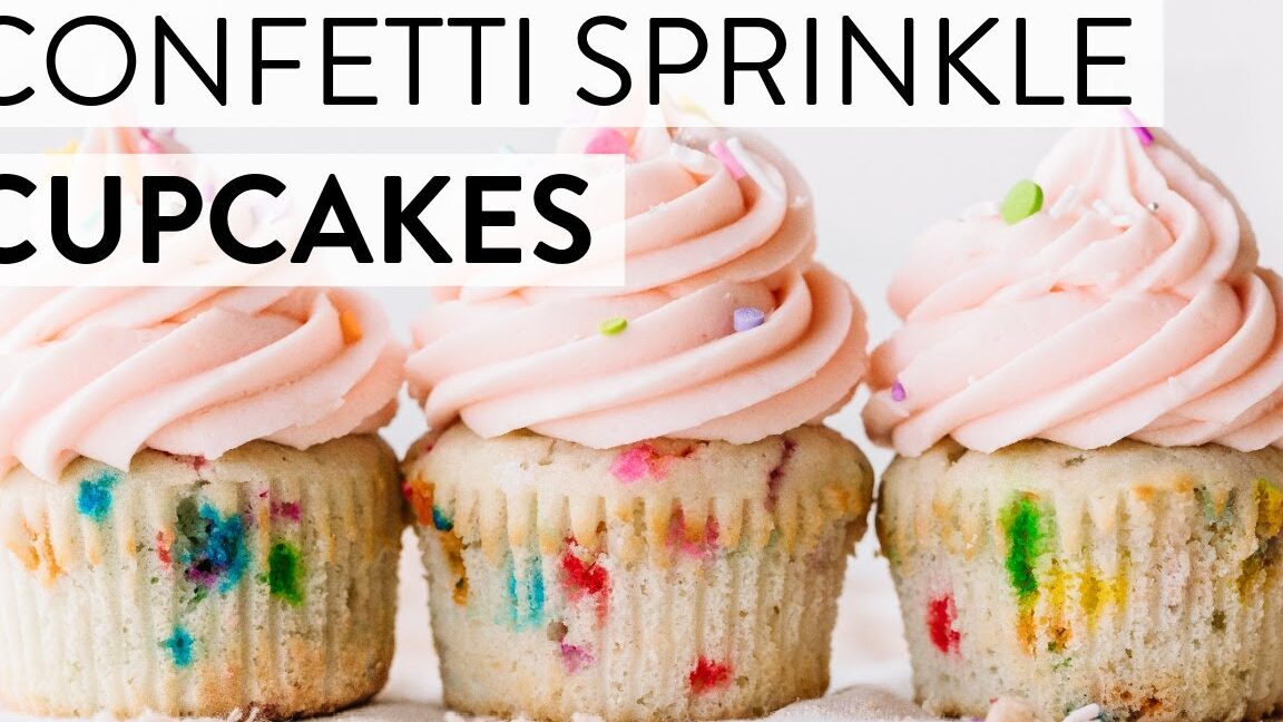 Cupcakes con confeti espolvoreado - Sally's Baking Addiction