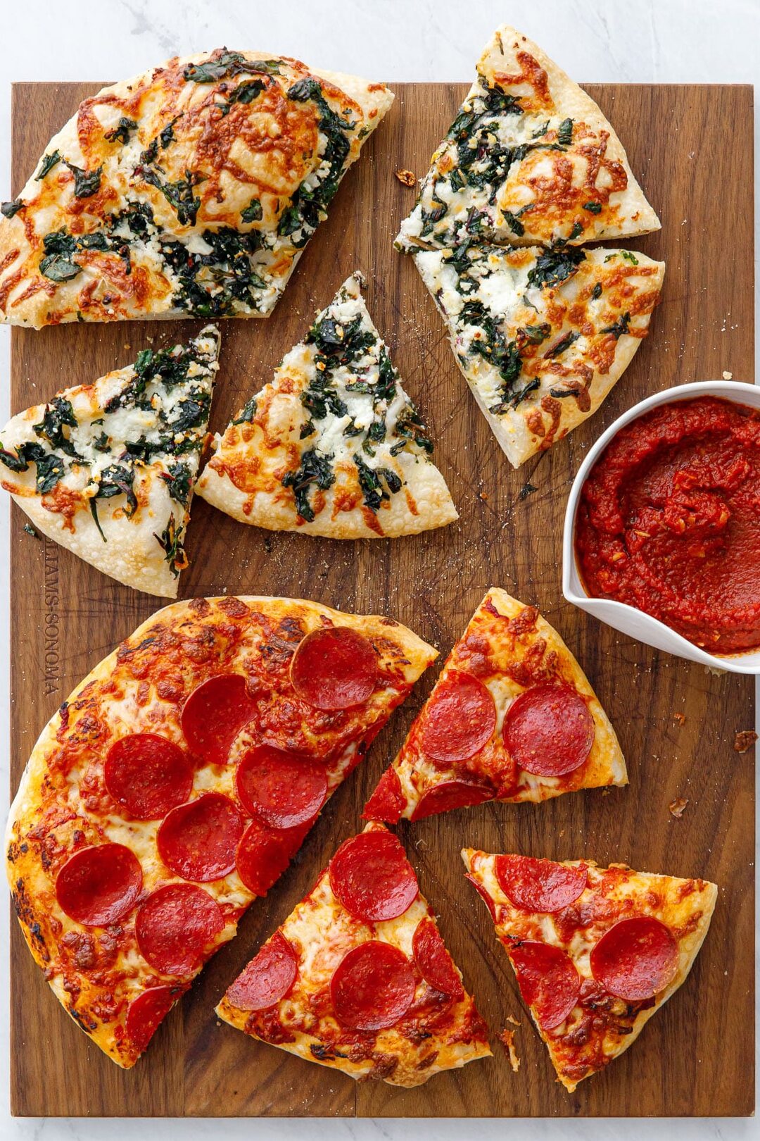 Nuestra masa de pizza favorita durante la noche