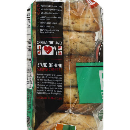 Bagels orgánicos Pumpkin Spice Madness ™ de Dave's Killer Bread®, 5 u...