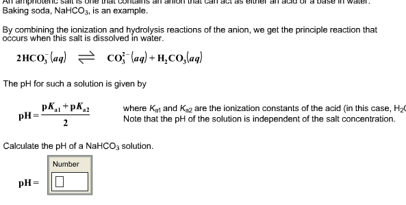 ¿El bicarbonato de sodio es un ácido o una base? (Respondido con hechos poco conocidos) Resuelto Una sal anfótera es aquella que contiene un anión que...